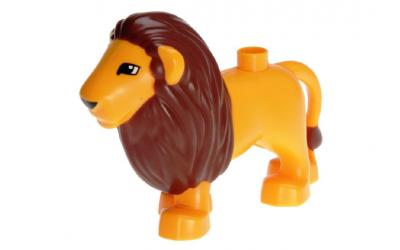 LEGO DUPLO Lion - Adult, Male, Eyes Squared Pattern (4325c01pb01-used)