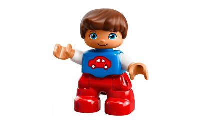 LEGO DUPLO Child Boy - Blue Top with Red Car  (47205pb031-used)
