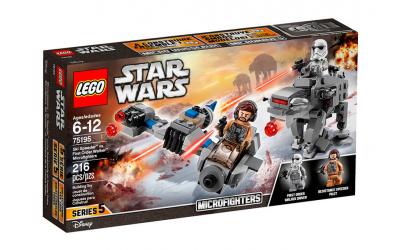 LEGO Star Wars Мікровинищувачі літаючий мотоцикл проти Ходуна Першого Ордену (75195)