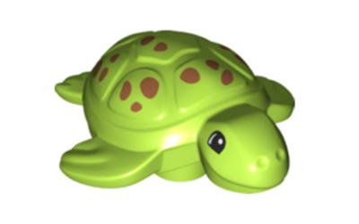 LEGO DUPLO Turtle - Dark Orange Spots (84190pb01)