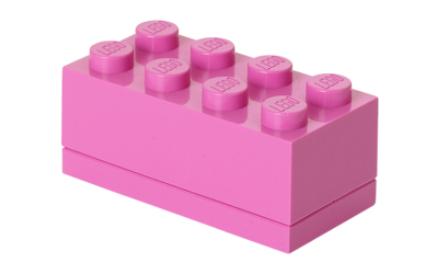 лего Пластиковый мини-кубик для хранения 8, лиловый 40121739