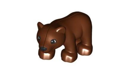LEGO DUPLO Bear Baby Cub - Reddish Brown (bearcubc01pb03-used)