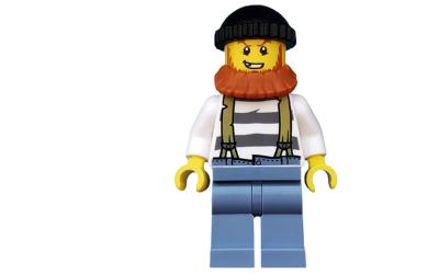 LEGO City Crook - Male, with Black Knit Cap (cty0513-used)