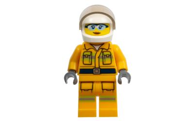 LEGO City Firefighter - Female, Bright Light Orange Suit (cty0961)