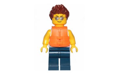 LEGO City Water Scooter Driver - Male, Silver Sunglasses (cty1200)