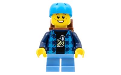 LEGO City Boy - Banana Shirt, Dark Azure Helmet (cty1332)