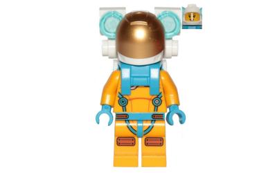 LEGO City Lunar Research Astronaut - Female, Gold Visor, Backpack Lights (cty1436)