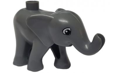 LEGO DUPLO Elephant Baby - Walking, Eyes Squared Pattern (eleph5c01pb01-used)
