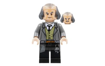 LEGO Harry Potter Argus Filch - Bald on Top, Dark Bluish Gray Jacket (hp140)