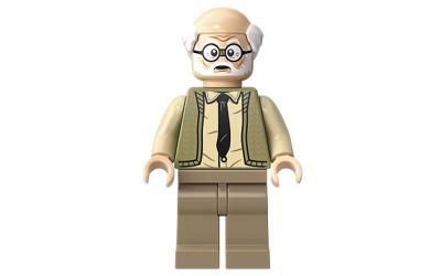 LEGO Harry Potter Ernie Prang - Olive Green Vest Knit, Half Bald (hp193-used)