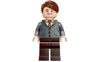 LEGO Harry Potter Professor Remus Lupin - Dark Bluish Gray Cardigan, Tan Shirt (hp420)