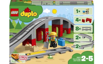 LEGO DUPLO Железнодорожный мост и рельсы (10872)