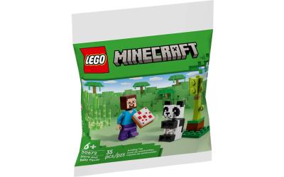 LEGO Minecraft Стив и детеныш панды (30672)