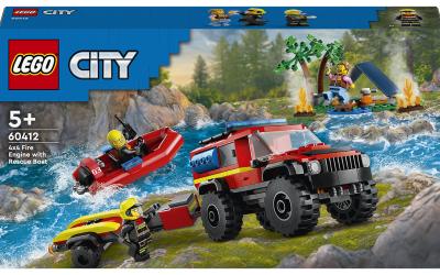 LEGO City Пожарный внедорожник со спасательной лодкой (60412)
