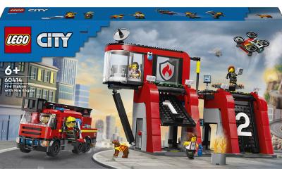 LEGO City Пожарное депо с пожарной машиной (60414)