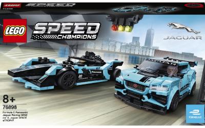 LEGO Speed Champions Автомобілі Formula E Panasonic Jaguar Racing GEN2 та Jaguar I-PACE eTROPHY (76898)