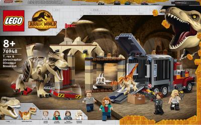 LEGO Jurassic World Втеча тиранозавра і атроцираптора (76948)