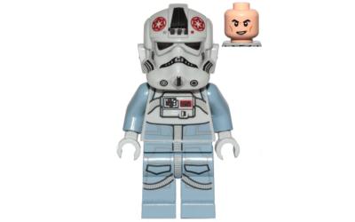 LEGO Star Wars AT-AT Driver - Dark Red Imperial Logo, Cheek Lines, Smile (sw1105)