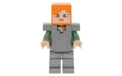 LEGO Minecraft Alex - Flat Silver Legs and Armor (min059)