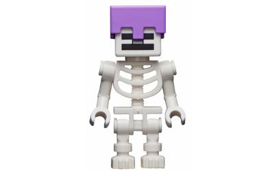LEGO Minecraft Skeleton - Medium Lavender Helmet (min065)