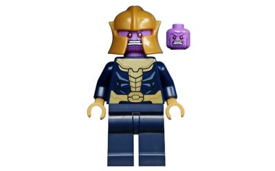 LEGO Super Heroes Thanos - Dark Blue Legs Plain, Pearl Gold Helmet (sh696)