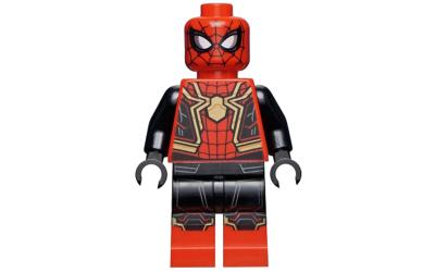 LEGO Super Heroes Spider-Man - Black and Red Suit, Large Gold Spider (sh778)