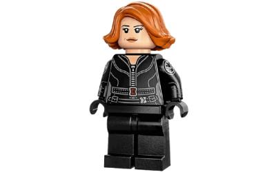 LEGO Super Heroes Black Widow - Black Jumpsuit, Plain Legs, Printed Arms (sh851)