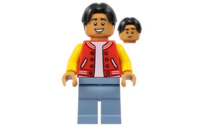 LEGO Super Heroes Ned Leeds - Red and Yellow Letter Jacket, Sand Blue Legs (sh893)