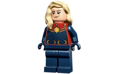 LEGO Super Heroes Captain Marvel (Carol Danvers) - Tan Hair over Shoulder (sh911)