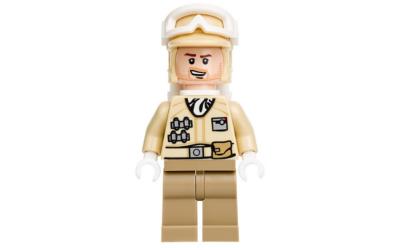 LEGO Star Wars Hoth Rebel Trooper - Male, Tan Uniform, Stubble (sw0462-used)