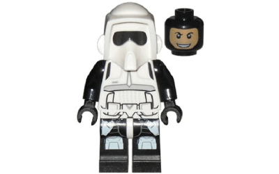 LEGO Star Wars Imperial Scout Trooper - Printed Black Head and Legs (sw0505-used)