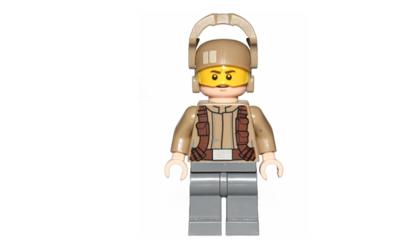 LEGO Star Wars Resistance Trooper - Male, Dark Tan Jacket, Frown, Furrowed Eyebrows (sw0697)