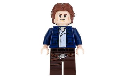 LEGO Star Wars Han Solo - Dark Blue Jacket, Wavy Hair (sw0879)
