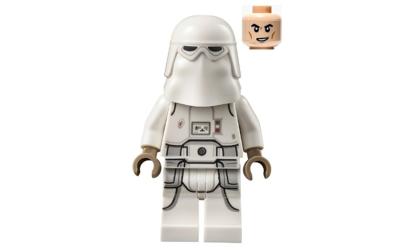 LEGO Star Wars Snowtrooper - Dark Tan Hands, Cheek Lines, Lopsided Grin (sw1181)