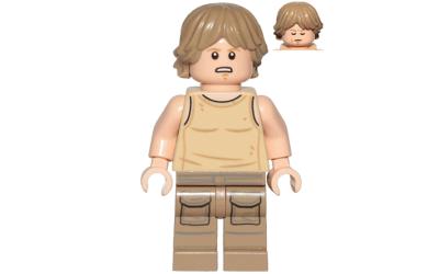 LEGO Star Wars Luke Skywalker - Dagobah, Tan Tank Top (sw1199)