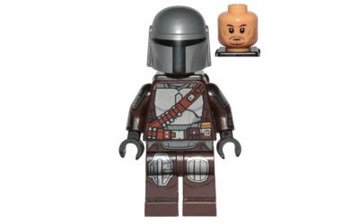 LEGO Star Wars The Mandalorian / Din Djarin / 'Mando' - Silver Beskar Armor, Jet Pack, Printed Head (sw1212)