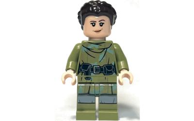 LEGO Star Wars Princess Leia - Olive Green Endor Outfit, Hair (sw1296)