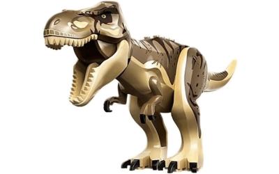 LEGO Jurassic World T-Rex - Tan, Dark Tan Back, Dark Brown Markings, Scars (trex11)