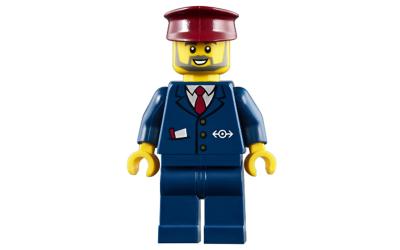 LEGO City Train Driver - Dark Blue Suit with Train Logo (trn248)