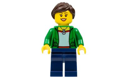 LEGO City Camper - Female, Dark Blue Legs (twn260-used)