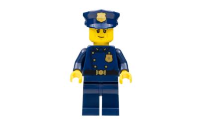 LEGO City Police Officer - Smirk (twn405)