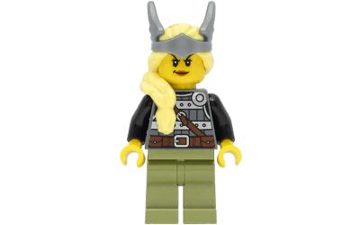 LEGO Creator Viking Warrior - Female, Bright Light Yellow Hair with Winged Tiara (vik039)