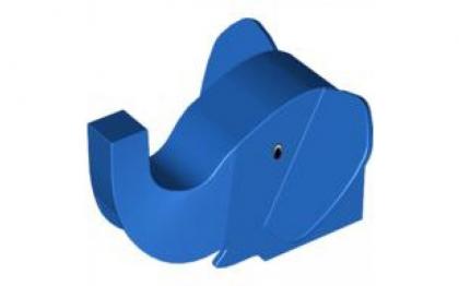 лего Elephant Head 6 x 7 x 4 with Eyes Pattern/Blue 82248/82248/used