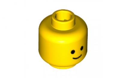 лего Minifigure, Head Standard Grin Pattern - Hollow Stud/Yellow 9336/9336