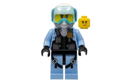 лего Sky Police - Jet Pilot with Oxygen Mask cty0980