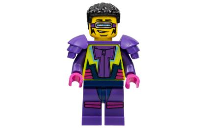 лего Stuntz Driver - Male, Dark Purple and Neon Yellow Jumpsuit cty1487