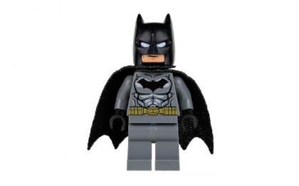 лего Batman - Dark Bluish Gray Suit, Gold Belt, Black Hands, Spongy Cape sh151-used