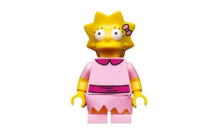 лего Lisa Simpson with Bright Pink Dress sim030-used