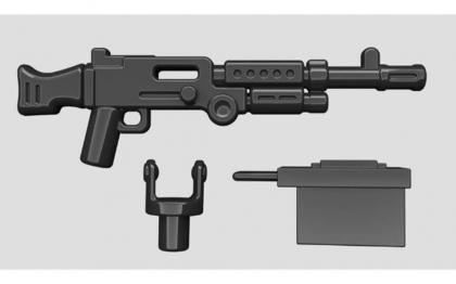 Брик Армс Американский Пулемет M240B со штыком, черный M240BW/PINTLE&amp;AMMOBOX=Black