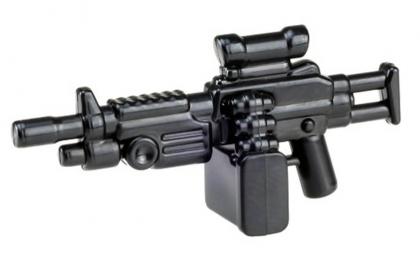 лего Автоматическое оружие "Пила" с прицелом д/боевого подразделения, черное M249SawPara=black